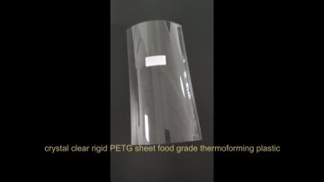 crystal clear rigid PETG sheet food grade thermofo