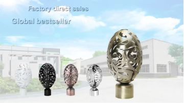 Egg-shaped curtain rod