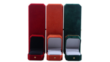Hanhong factory wholesale custom velvet jewelry packaging box wedding necklace gift box earrings ring jewelry box1