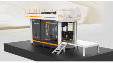 Dual station horizontal parting molding machine