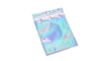 Custom Resealable Laser Aluminized Film Jewelry Bag Zipper Plastic Bags1