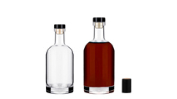 Round Vodka Wine Liquor Spirits 50ml 100ml 200ml 375ml 500ml 750ml Glass Bottle for Spirits1