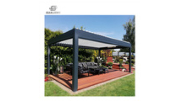 Electric Roof Pergola: Factory Custom Modern Outdoor Waterproof Aluminum Gazebo1