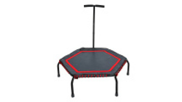 Foldable Trampoline, 50-inch Fitness Trampolines for Adults Kids Rebounder with 3 Levels Adjustable Foam Handle1