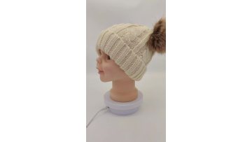 Knitted beanie hat