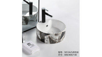 geometric graphics counter basin
