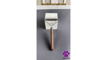 Pet solid wood split comb