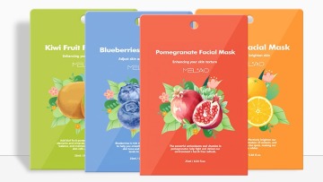 MELAO Hot selling Private label Natural organic Whitening Hydrating Peel Off Facemask Oranges kiwis Fruit Mask1