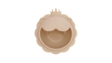 Customized print pattern cute Lion shape silicone Suction  Baby bowl For Toddler kids1