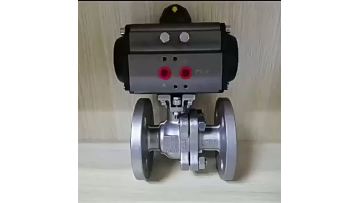 Pneumatic High-Temperature Hard-Sealed Flanged Ball Valve