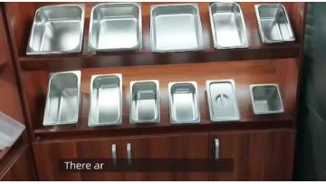 Stainless steel self-service square basin~1