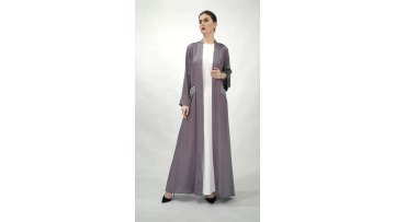 Latest Abaya 2021 Islamic Abaya Dubai Jilbab Abaya Muslim Dress Open  Burqa1