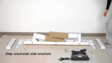 Hot Sale Factory Direct Luxury Furniture Dual Motor Three Segments Height Adjustable Standing Sitting Desk1