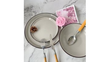 color glazed dinner sets