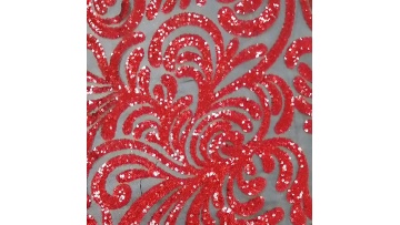 stock african nylon black power mesh net red sequins lace embroidery tulle fabrics for women bridal party dresses1