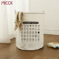 MICCK Large Capacity Laundry Basket Toy Storage Box Super Large Bag Cotton Washing Dirty Clothes Storage Basket Organizer Bin