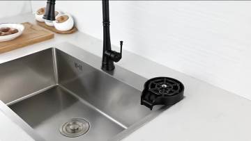 Commercial Bar Cafe Automatic Cup Washer High Pressure Glass Rinser For kitchen sinks Cleaning Cup Washer1