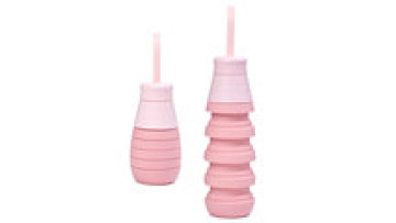 Food Grade BPA Free 1000ml Folding Sport Silicone Collapsible Water Bottle logo1