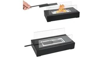Bioethanol Fireplace Tabletop Light with No Ventilation Requirement Lamp1