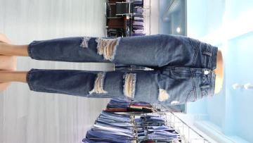 Broken Wide Leg Jeans