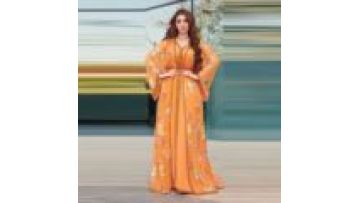 Printed Islamic Clothing Ladies Women Two Piece Set High Waisted Printed Floral Dress Abaya Women Muslim Dress1