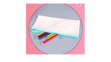 New Stylish Kids Student DIY Pattern Makeup Cosmetic Pouch Bag Stationery Custom Logo Canvas Cotton Pencil Case Bags For School1