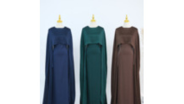 Maxi Dress Ramadan New Muslim Abaya 2 Pieces Set Islamic Clothing Women Long Sleeve Modest Maxi Dress1