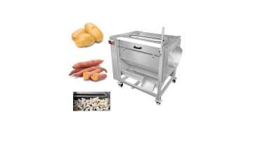 ST-QP800 potato washing and peeling machine 