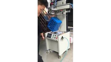 Crates rotating screen printing machine