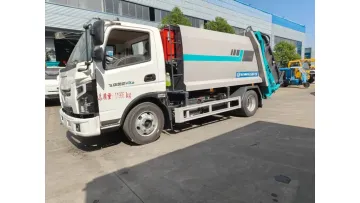 High Efficiency Hybrid Feidie 4X2 8-1cbm Diesel-Electric Compression Refuse Truck1