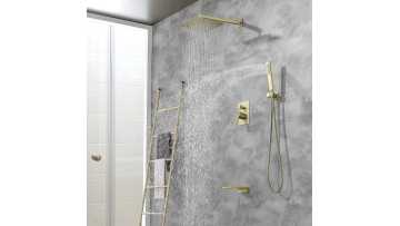 88016BG-10 Brushed gold shower system