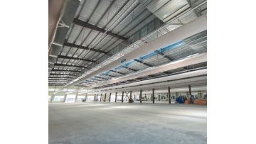 Fabric air ducts are used in a cold storage project in Guangdong
