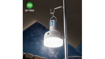 7855-LED Rechargeable Bulb Camping Light with Lithium Battery - DP
