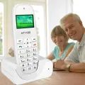 cordless phone GSM SIM Card Fixed Phone for the elderly white Landline Phone Fixed Wireless Telephone home office house