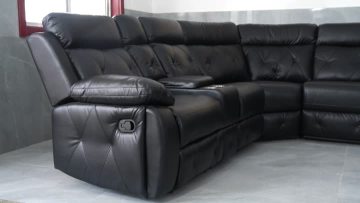 8888 recliner sofa black