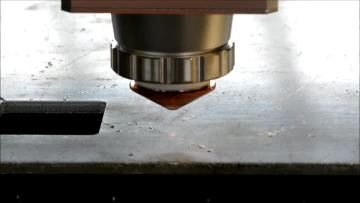 2500W cutting 6mm aluminum sheet.mp4