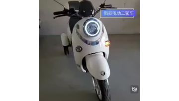 Compact Three-Wheeled Electric Scooter for Home Use