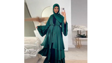 Dropshipping 2024 Ramadan Embroidery Modest Abaya Dubai Clothing Muslim Fashion Solid Color Abaya Islamic Clothing Wholesale1