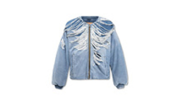 Wholesale Clothing Custom Mens Denim Vintage Wash Jacket  OEM Pockets Spandex1
