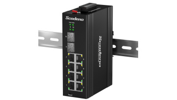 10 Port Industrial Managed IP40 Ethernet Switch