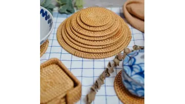 Natural and Environmentally Friendly Autumn Rattan Woven Heat-Resistant and Heat-Insulating Pad1