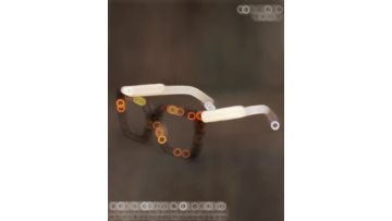 Square Acetate Female Optical Frames 24A3043