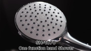Leelongs Bathroom 1 Mode Economic Universal Round Chromed Handheld Shower Head With Hose1