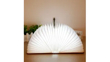 New Unique Wooden DuPont Paper, LED Flip Book Light, Luminous Book Light1