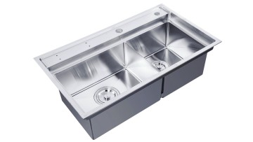 Stainless steel sink fine finish
