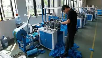 Disposable shoe cover production machine