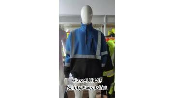 SW02 Class 3 Hi Vis Sweatshirt in Blue Color 