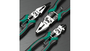 Green and black pointed wire cutters
