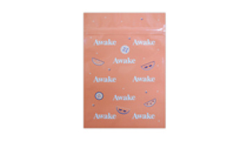 Waterproof laminated cosmetic packaging bags clear ziplock track bag1