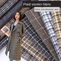 Width 59'' Autumn Winter Plaid Wool Imitates Cashmere Fabric By The Half-Meter For Woolen Overcoats Suit Pants Material